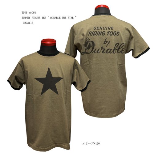 TOYS McCOY  JOHNNY RINGER TEE“ DURABLE ONE STAR ”  TMC2118