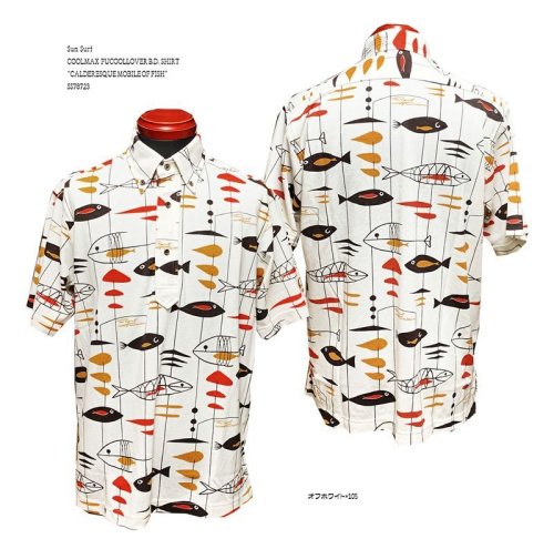 Sun Surf　COOLMAX PUCOOLLOVER　B.D. SHIRT“CALDERESQUE　MOBILE　OF　FISH”SS78723