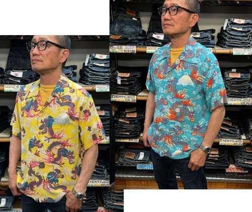 Sun Surf  Short sleeve　Hawaiian Shirt“TEAM OF DRAGONS” SS39227