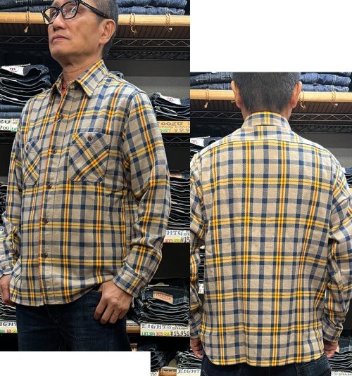 Sugar Cane“Twill Check”L/S WORK SHIRT　SC29362  9/1