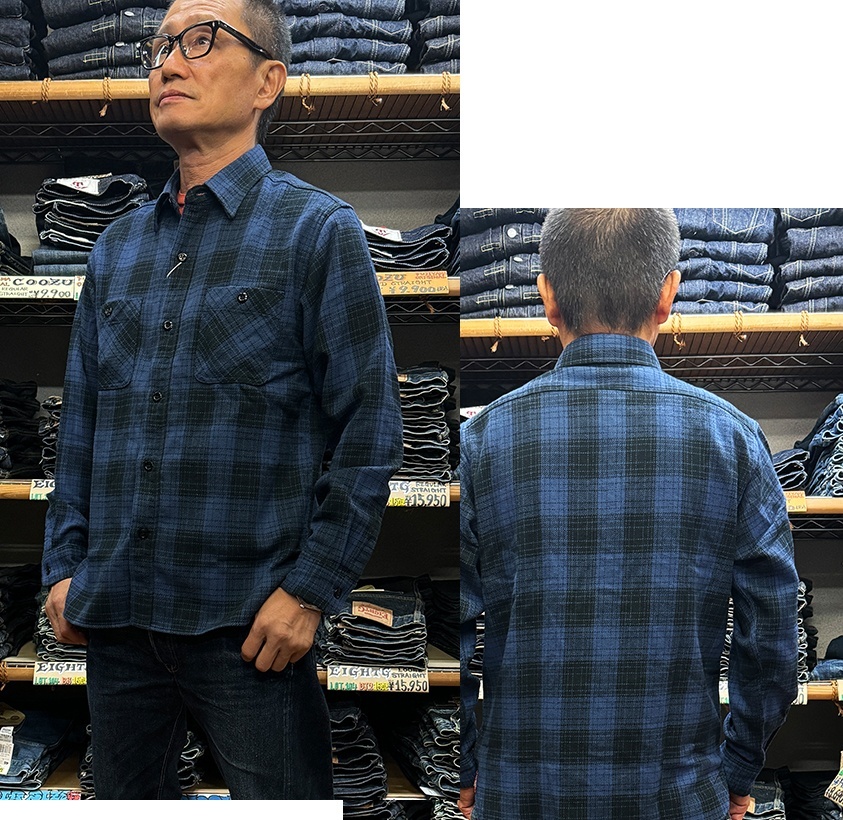 Sugar Cane“Twill Check”L/S WORK SHIRT  SC29358  9/1