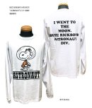 画像:  BUZZ RICKSON'S×PEANUTS “ASTRONAUT”L/S T-SHIRT  BR69076