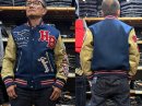 画像: WHITESVILLE  30oz. WOOL MELTON AWARD JACKET“BULLDOGS” (Navy x Cream)  WV15604-128  