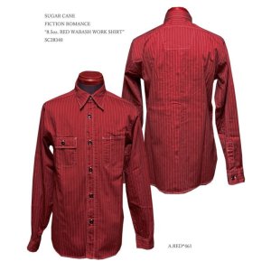 画像: SUGAR CANE(シュガーケーン) FICTION ROMANCE “8.5oz. RED WABASH WORK SHIRT”